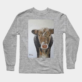 Daisy the Cow in the Snow Long Sleeve T-Shirt